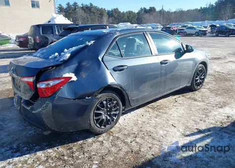 2016 Toyota Corolla Le z USA, uszkodzony, nr VIN 2T1BURHE1GC596866